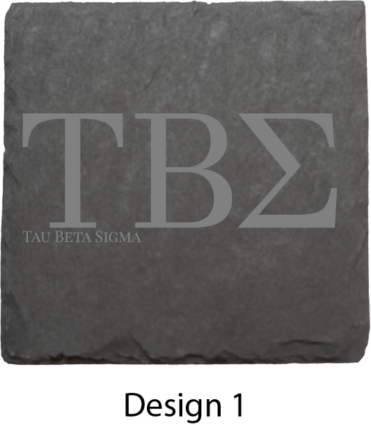 Tau Beta Sigma Stone Coasters - 4-Pack
