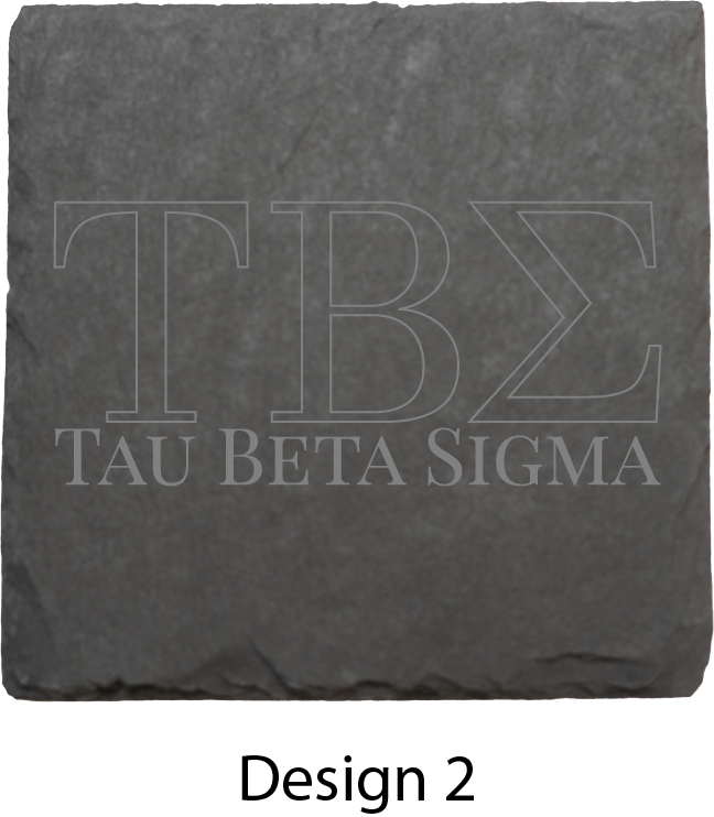 Tau Beta Sigma Stone Coasters - 4-Pack