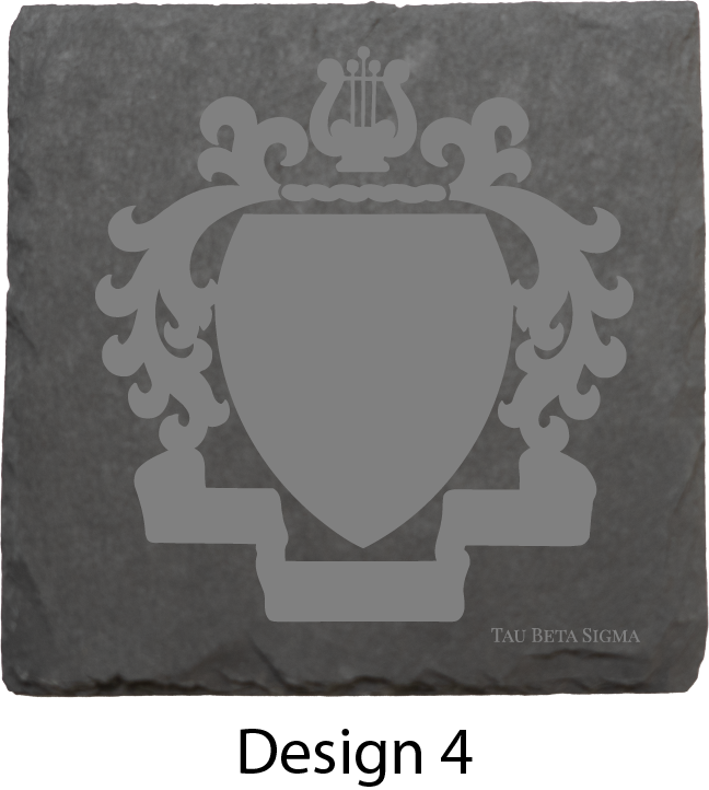 Tau Beta Sigma Stone Coasters - 4-Pack