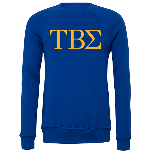 Tau Beta Sigma Lettered Crewneck Sweatshirts