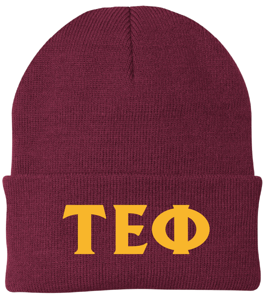Tau Epsilon Phi Lettered Beanies