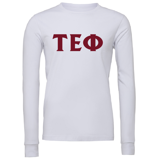 Tau Epsilon Phi Lettered Long Sleeve T-Shirts