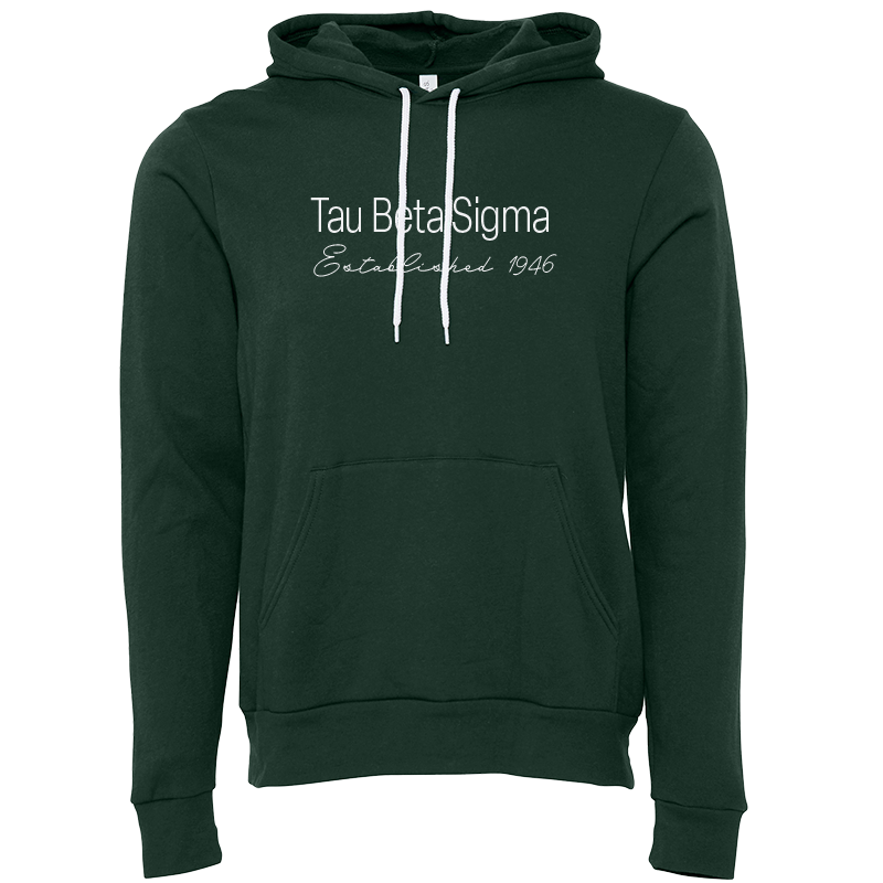 Tau Beta Sigma Embroidered Printed Name Hooded Sweatshirts