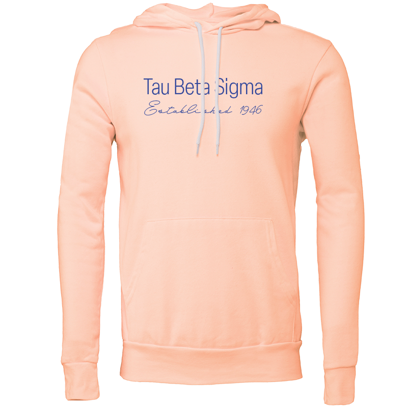 Tau Beta Sigma Embroidered Printed Name Hooded Sweatshirts