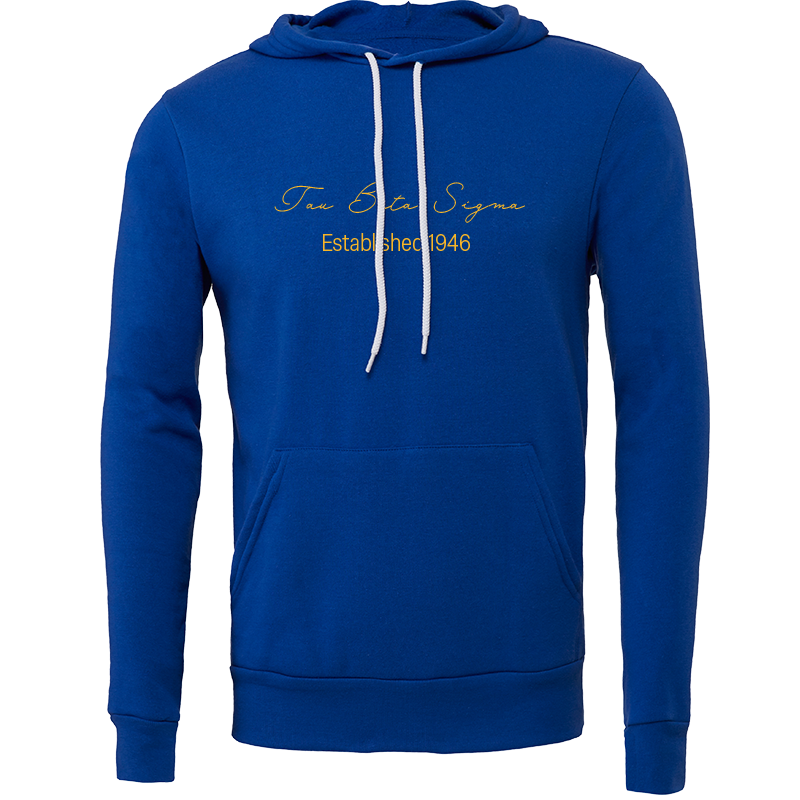 Tau Beta Sigma Embroidered Scripted Name Hooded Sweatshirts