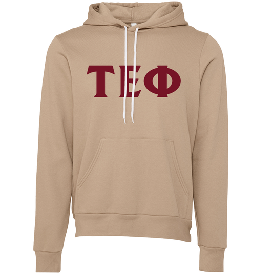 Tau Epsilon Phi Embroidered Lettered Hooded Sweatshirts