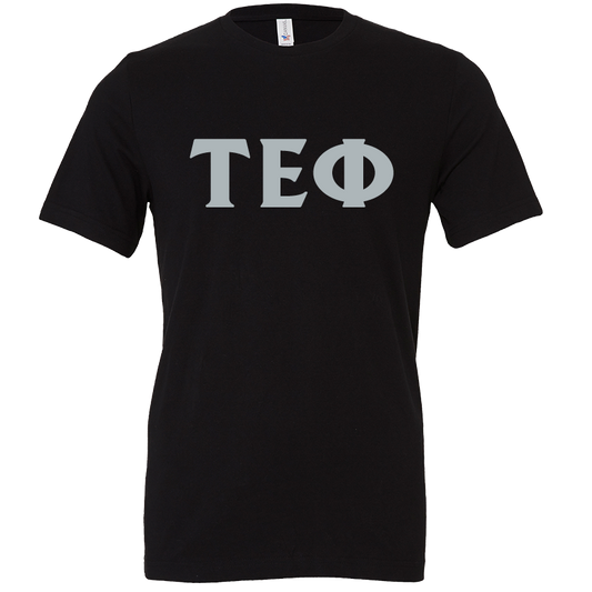 Tau Epsilon Phi Short Lettered Sleeve T-Shirts