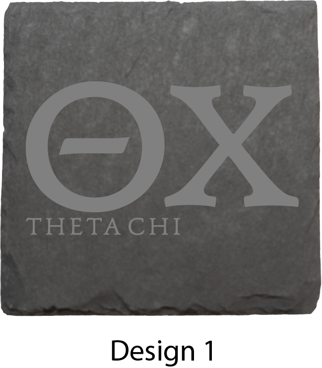 Theta Chi Stone Coasters - 4-Pack