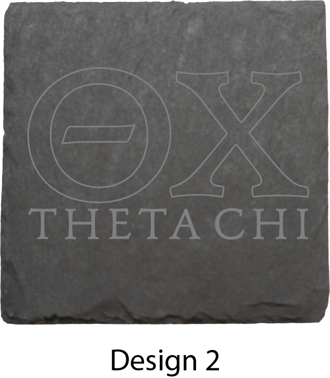 Theta Chi Stone Coasters - 4-Pack