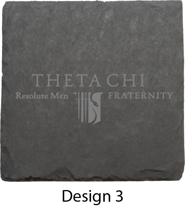 Theta Chi Stone Coasters - 4-Pack