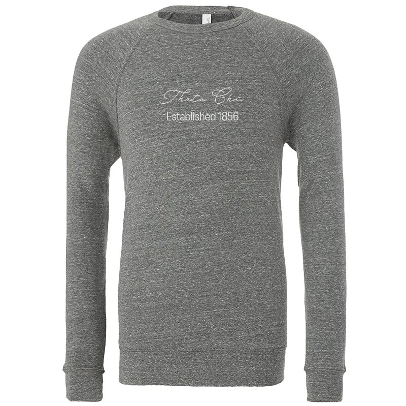 Theta Chi Embroidered Scripted Name Crewneck Sweatshirts