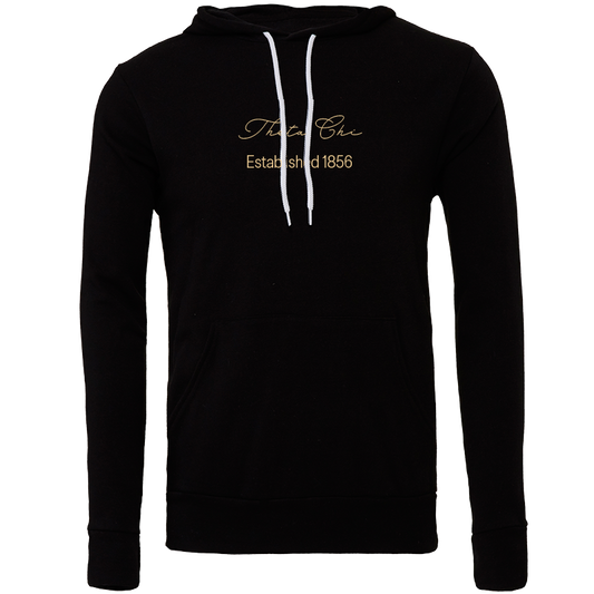 Theta Chi Embroidered Scripted Name Hooded Sweatshirts