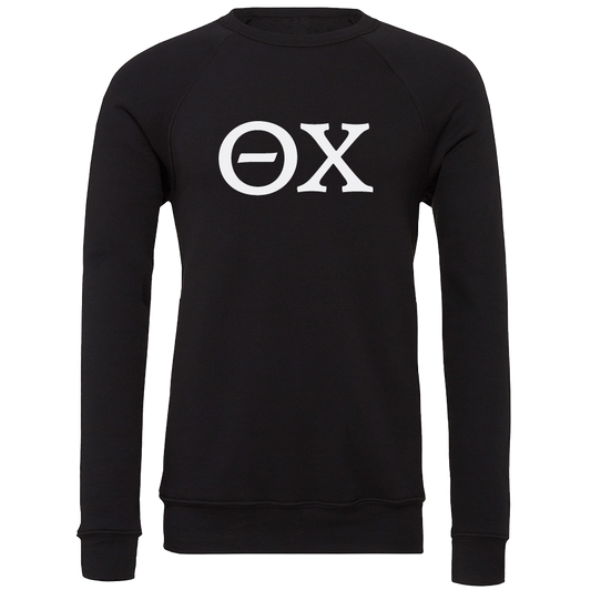 Theta Chi Lettered Crewneck Sweatshirts