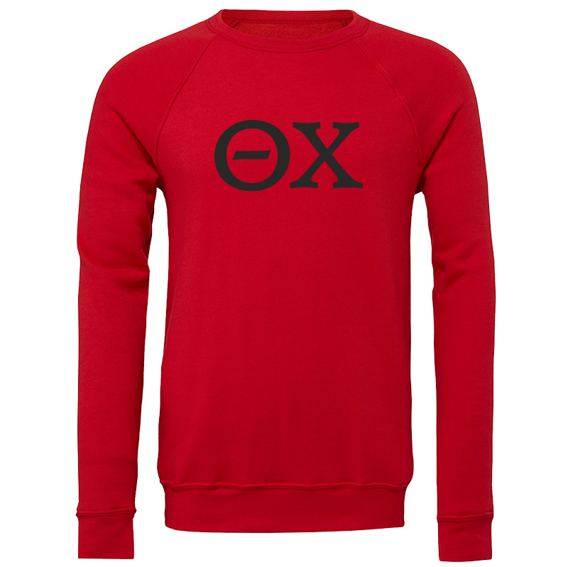 Theta Chi Lettered Crewneck Sweatshirts