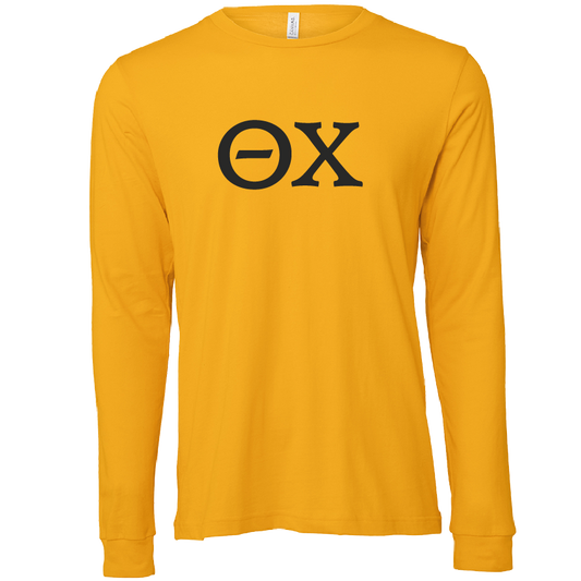 Theta Chi Lettered Long Sleeve T-Shirts