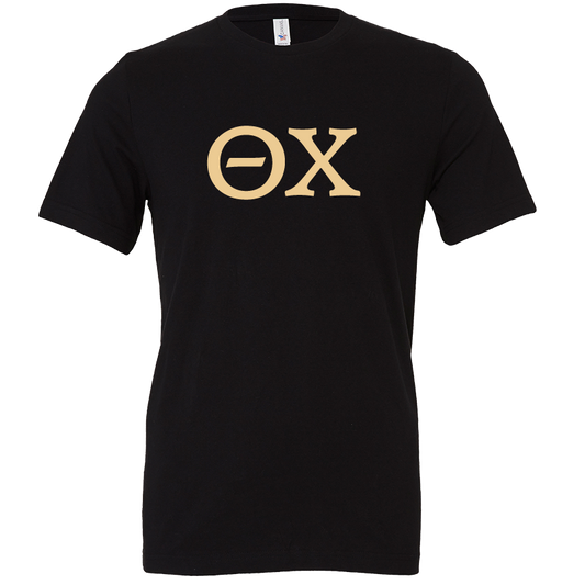 Theta Chi Lettered Short Sleeve T-Shirts