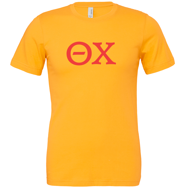 Theta Chi Lettered Short Sleeve T-Shirts