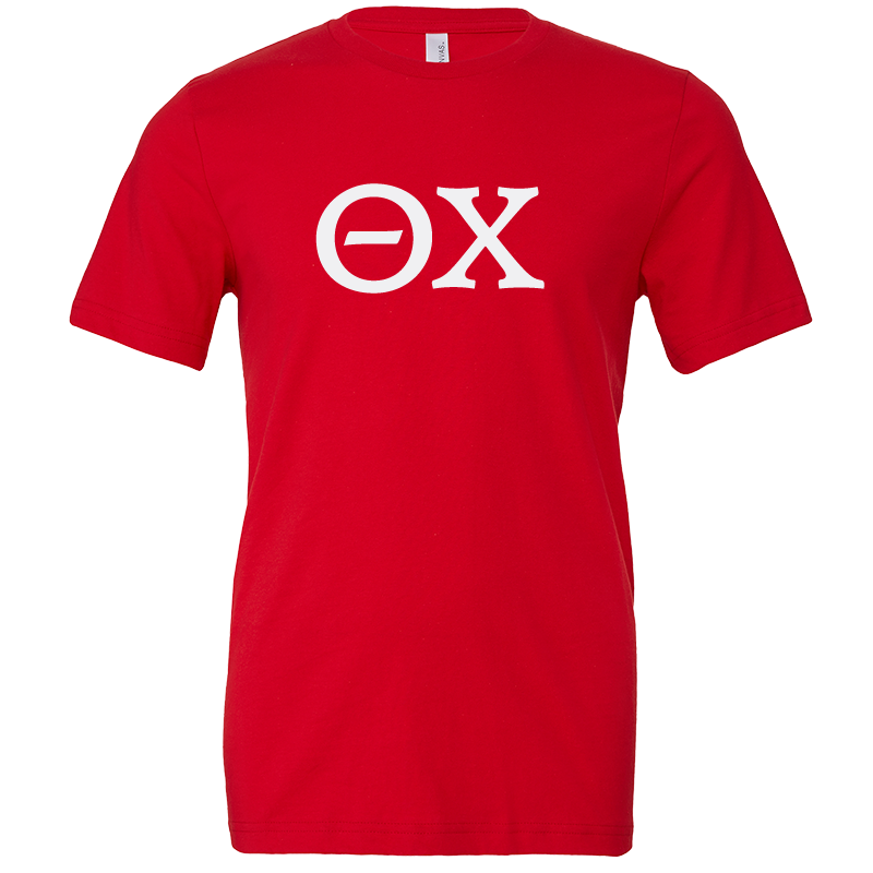 Theta Chi Lettered Short Sleeve T-Shirts
