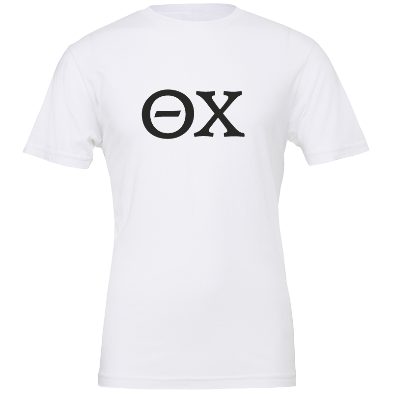 Theta Chi Lettered Short Sleeve T-Shirts