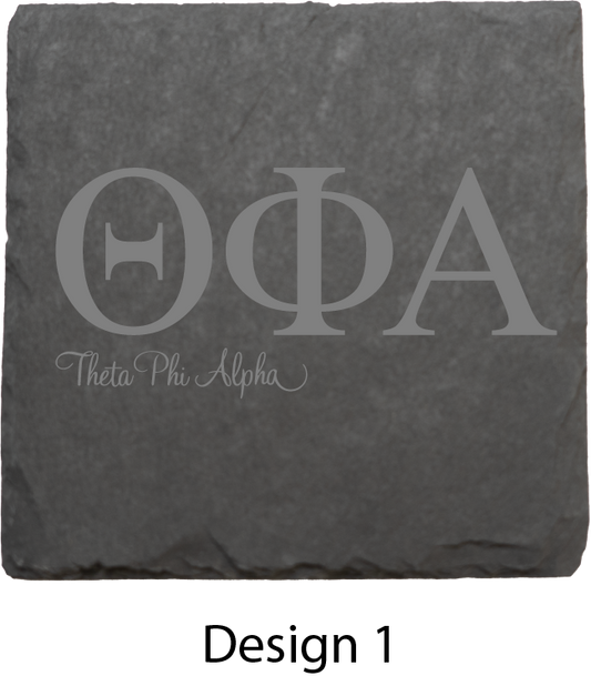 Theta Phi Alpha Stone Coasters - 4-Pack