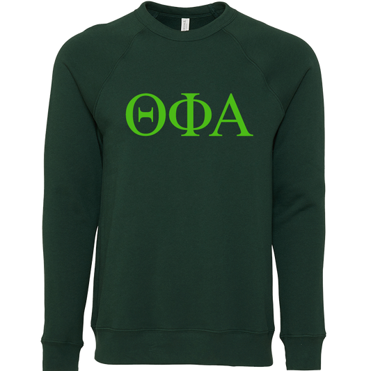 Theta Phi Alpha Lettered Crewneck Sweatshirts