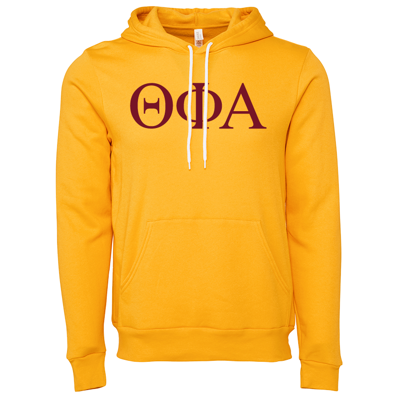 Theta Phi Alpha Lettered Hooded Sweatshirts