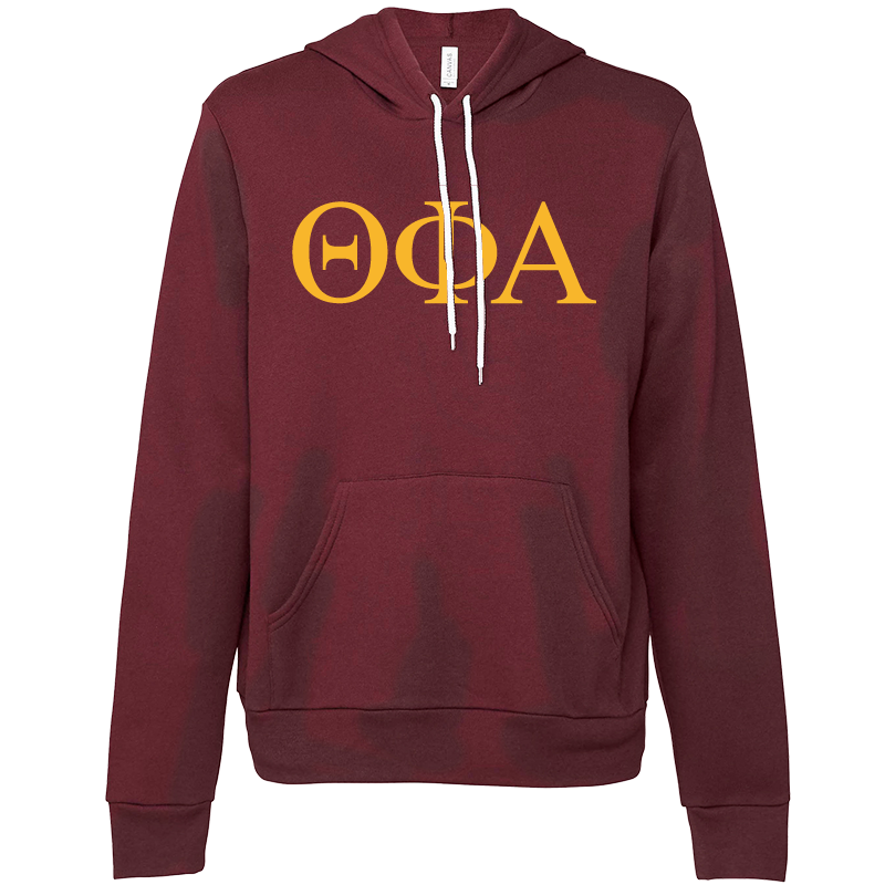 Theta Phi Alpha Lettered Hooded Sweatshirts