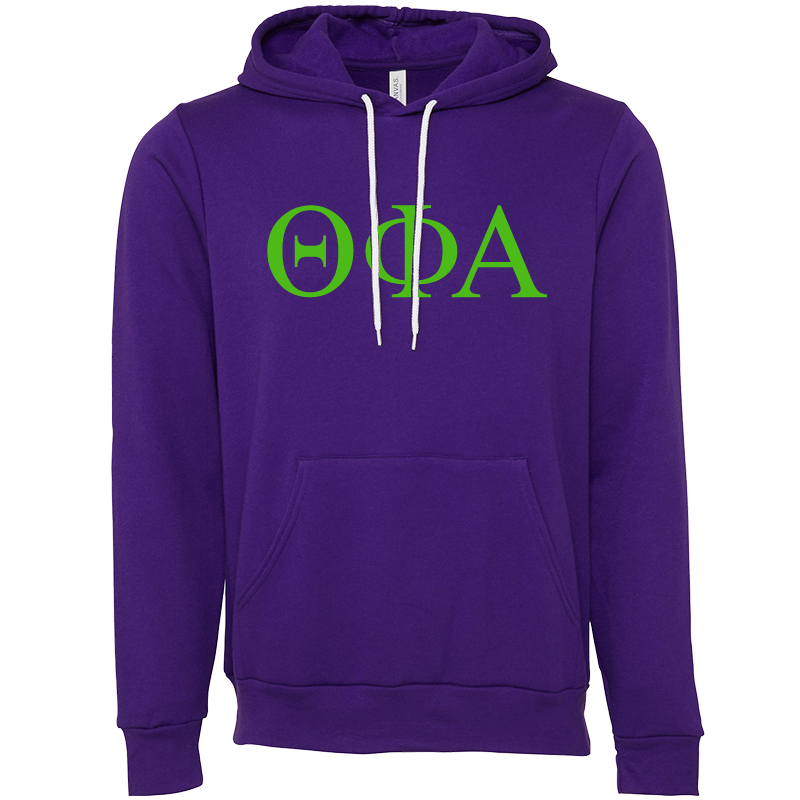Theta Phi Alpha Lettered Hooded Sweatshirts