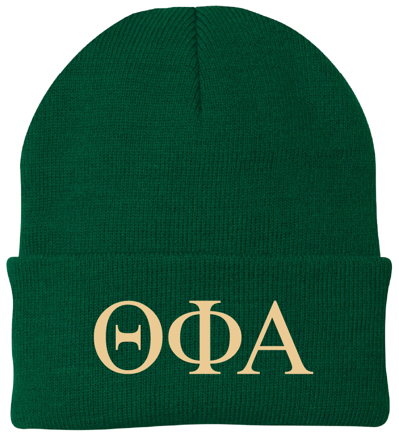 Theta Phi Alpha Lettered Beanies