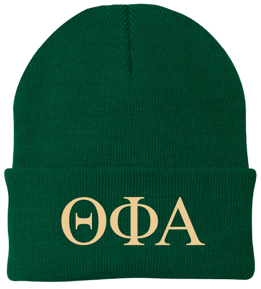 Theta Phi Alpha Lettered Beanies