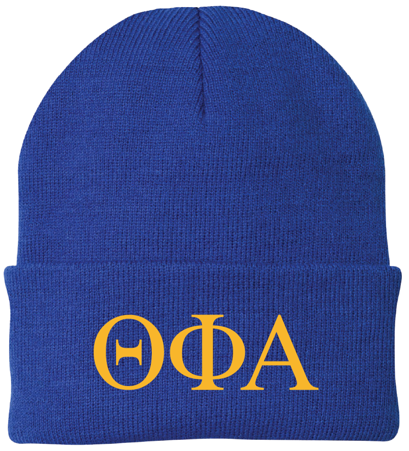 Theta Phi Alpha Lettered Beanies