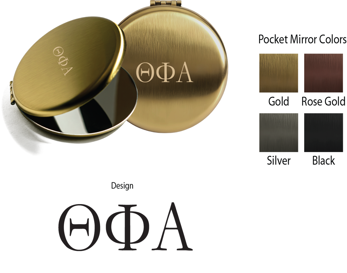 Theta Phi Alpha Lettered Pocket Mirrors