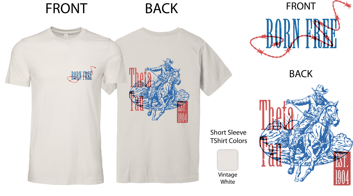 Theta Tau Cowboy Graphic T-Shirt