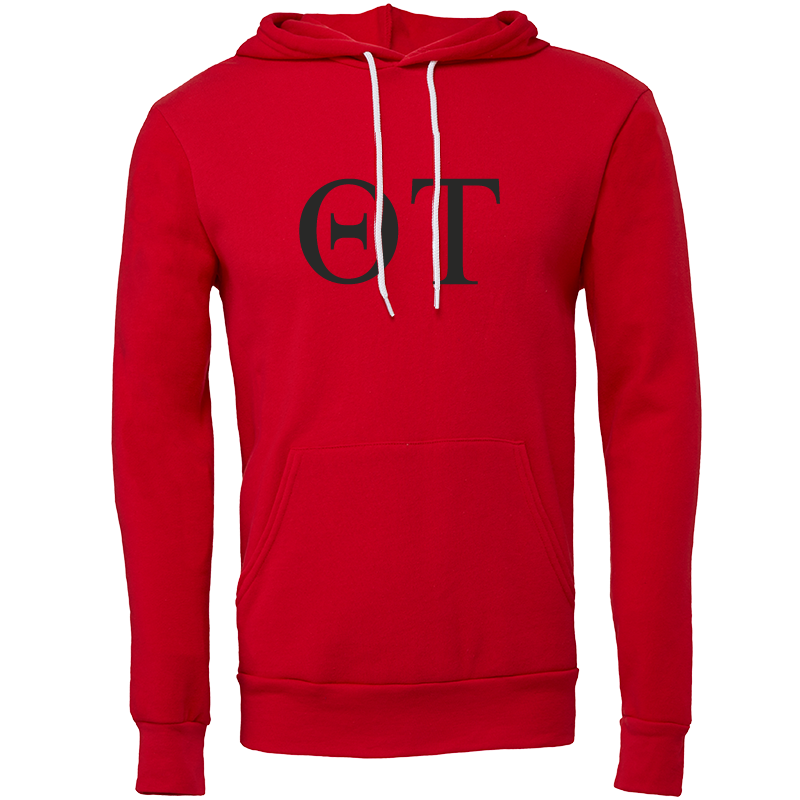 Theta Tau Lettered Hooded Sweatshirts