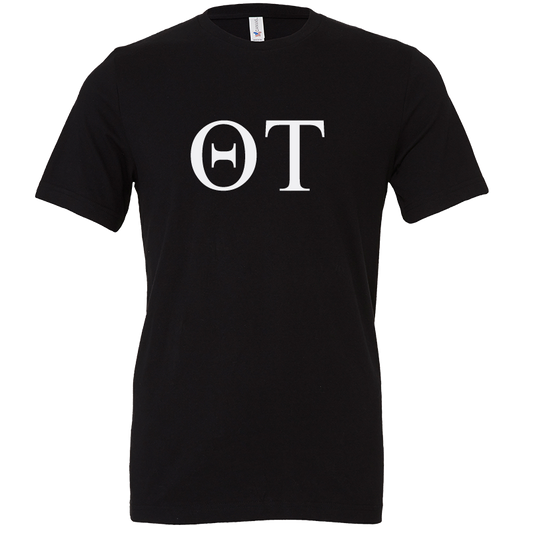 Theta Tau Lettered Short Sleeve T-Shirts