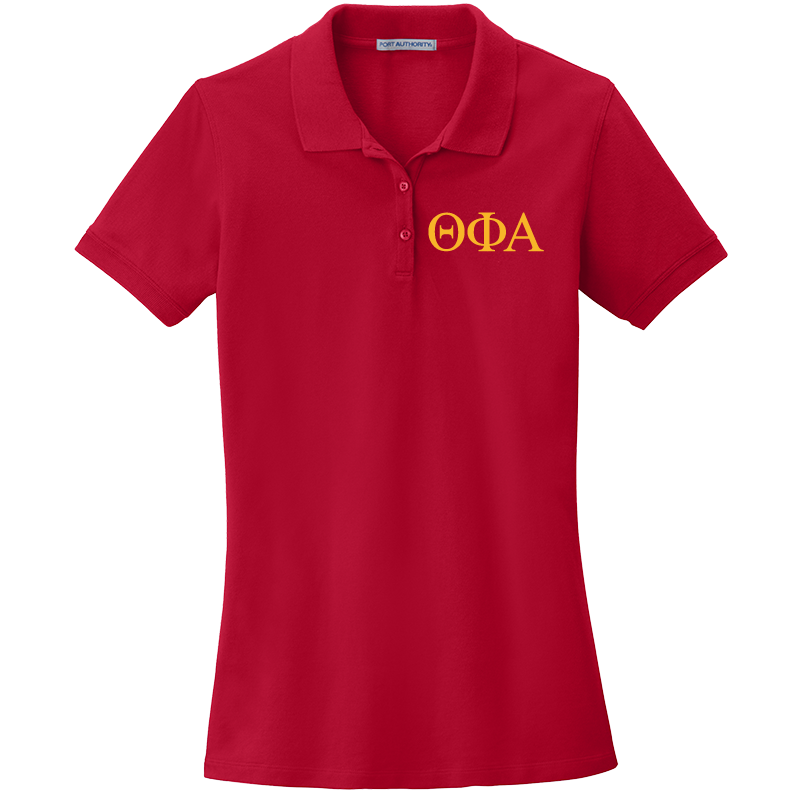 Theta Phi Alpha Ladies' Embroidered Polo Shirt