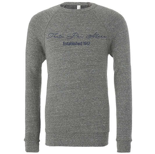 Theta Phi Alpha Embroidered Scripted Name Crewneck Sweatshirts