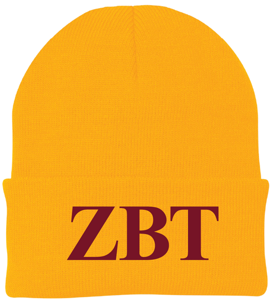 Zeta Beta Tau Lettered Beanies