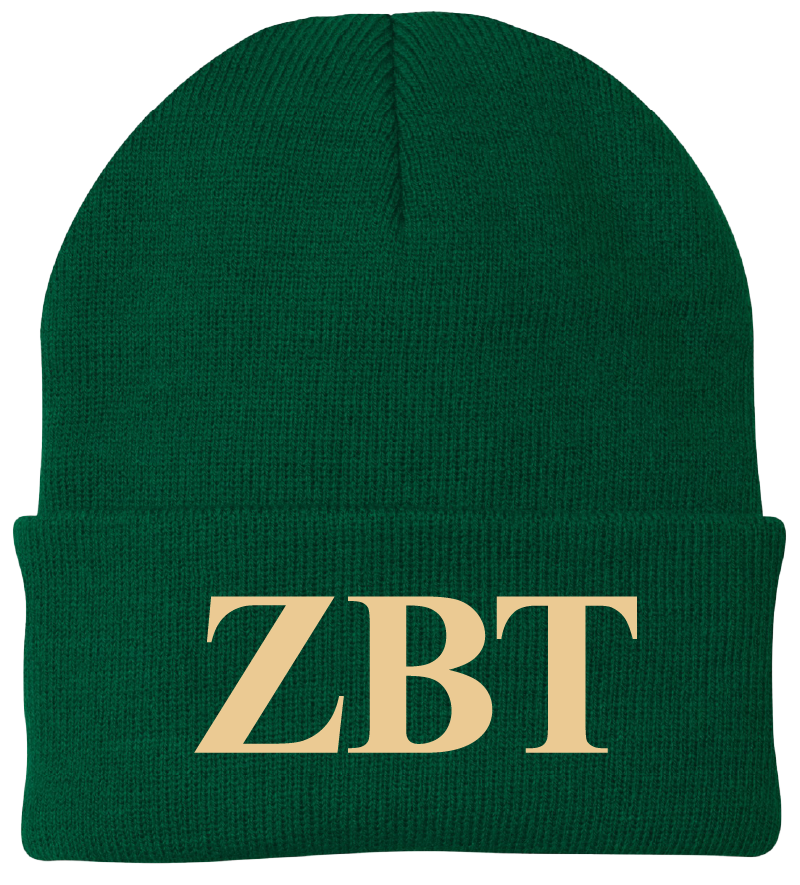 Zeta Beta Tau Lettered Beanies