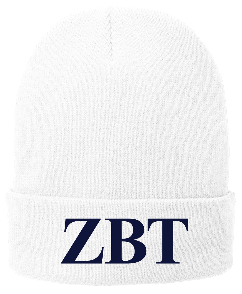 Zeta Beta Tau Lettered Beanies