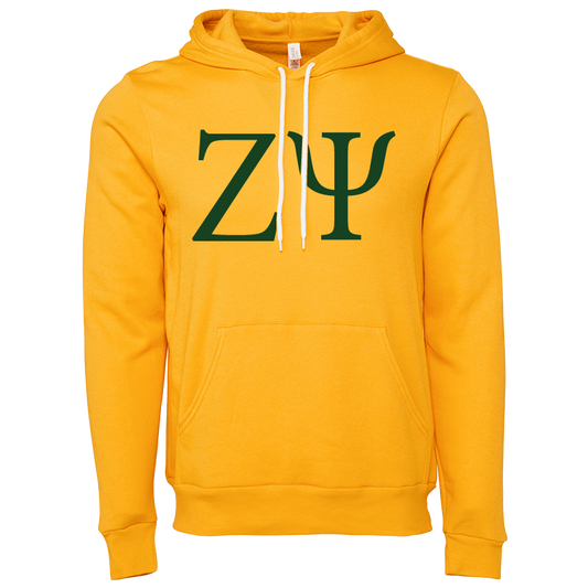 Zeta Psi Embroidered Lettered Hooded Sweatshirts