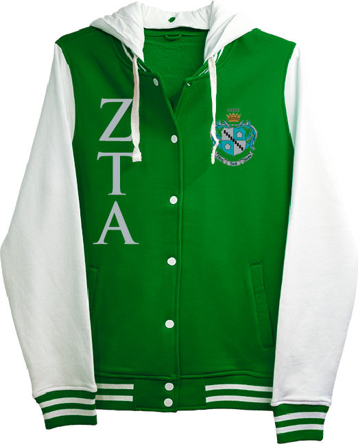 Zeta Tau Alpha Varsity Hooded Sweatshirt