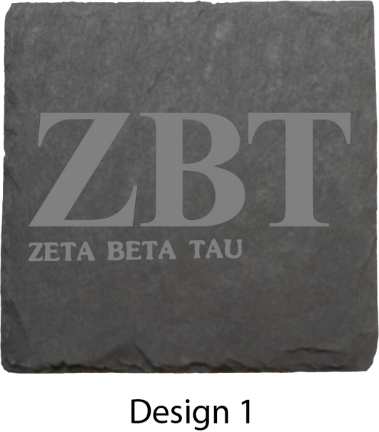 Zeta Beta Tau Stone Coasters - 4-Pack