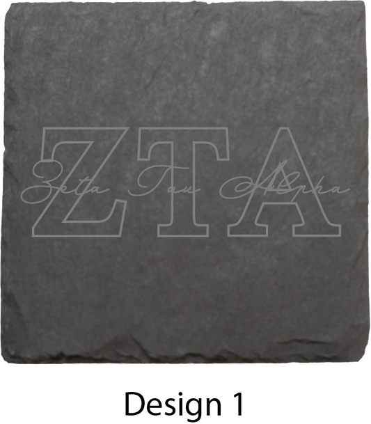 Zeta Tau Alpha Stone Coasters - 4-Pack