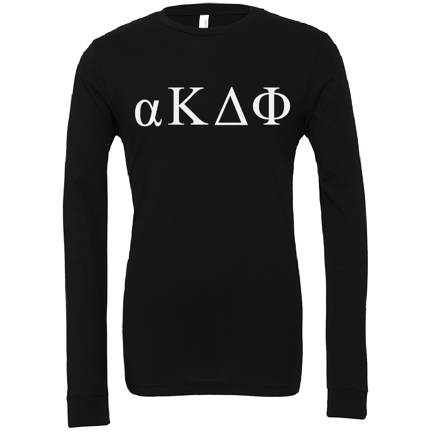 alpha Kappa Delta Phi Lettered Long Sleeve T-Shirts