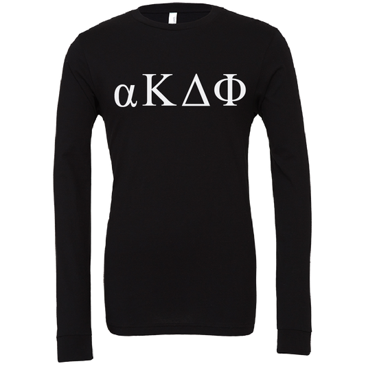 alpha Kappa Delta Phi Lettered Long Sleeve T-Shirts