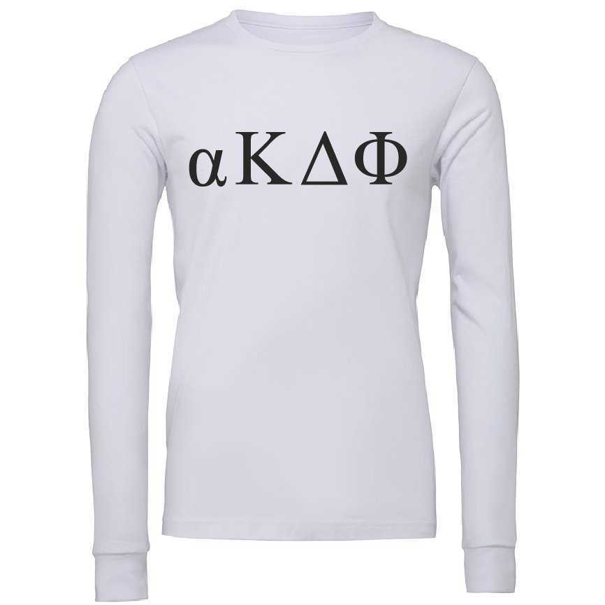alpha Kappa Delta Phi Lettered Long Sleeve T-Shirts