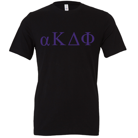 alpha Kappa Delta Phi Lettered Short Sleeve T-Shirts