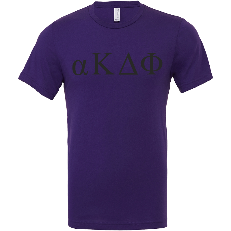 alpha Kappa Delta Phi Lettered Short Sleeve T-Shirts