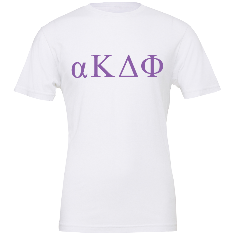 alpha Kappa Delta Phi Lettered Short Sleeve T-Shirts